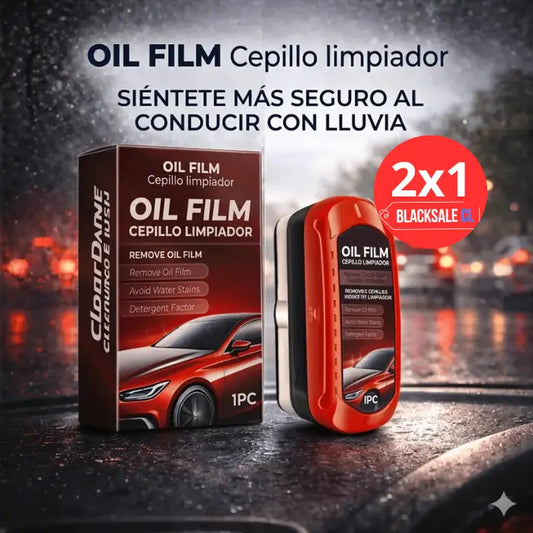 (2x1) OIL FILM Cepillo limpiador