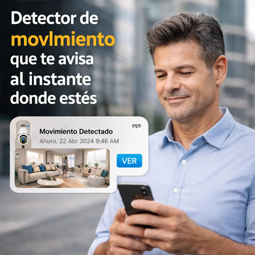 CÁMARA FOCO DE SEGURIDAD HD 360°