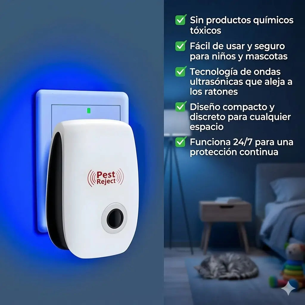 PACK [3 REPELENTES ULTRASÓNICOS PARA RATONES E INSECTOS]