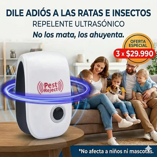 PACK [3 REPELENTES ULTRASÓNICOS PARA RATONES E INSECTOS]