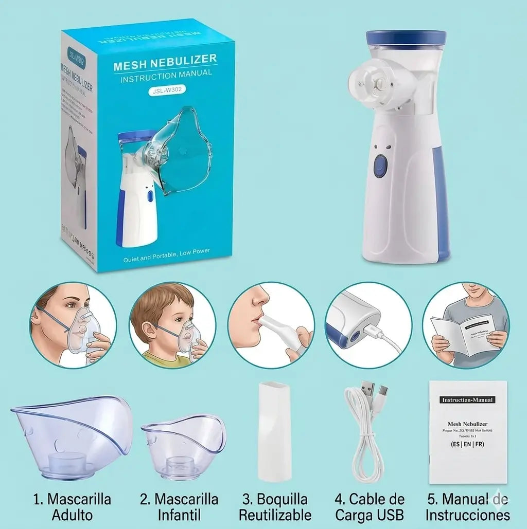 NEBULIZADOR PORTÁTIL [Indispensable en tu hogar]
