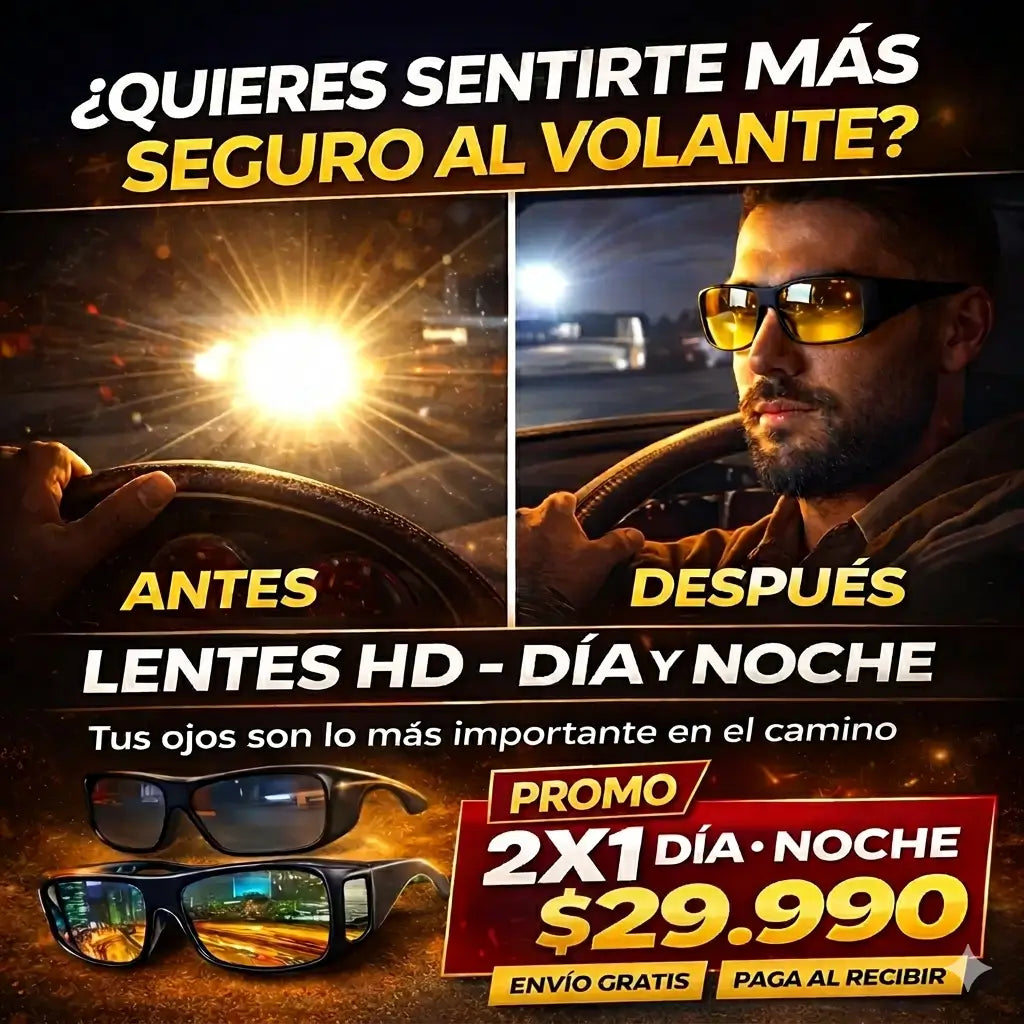 2 x 1 LENTES HD CONDUCCIÓN (DÍA Y NOCHE) *Ambos en el mismo paquete
