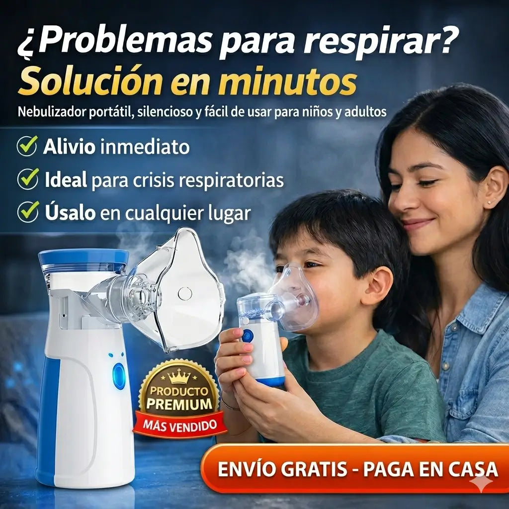NEBULIZADOR PORTÁTIL [Indispensable en tu hogar]