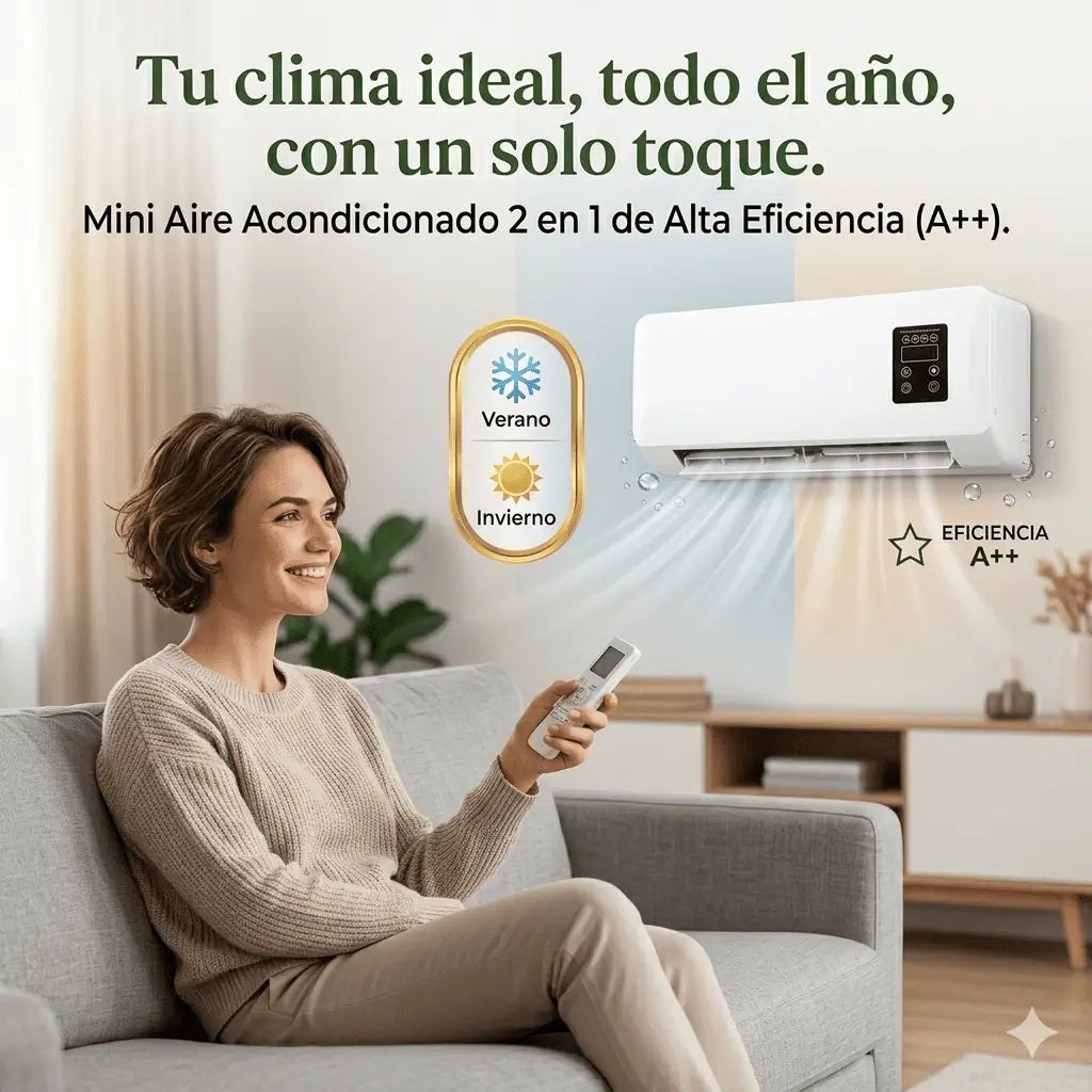 Mini Aire Acondicionado 2 en 1 [CALOR Y FRÍO]