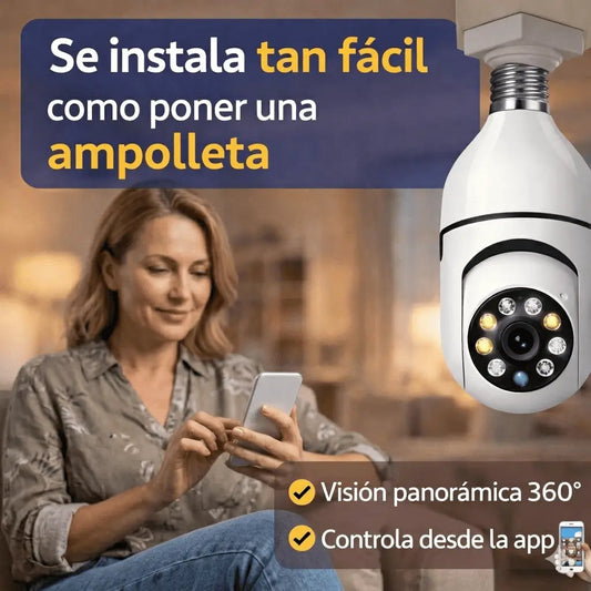 CÁMARA FOCO DE SEGURIDAD HD 360°